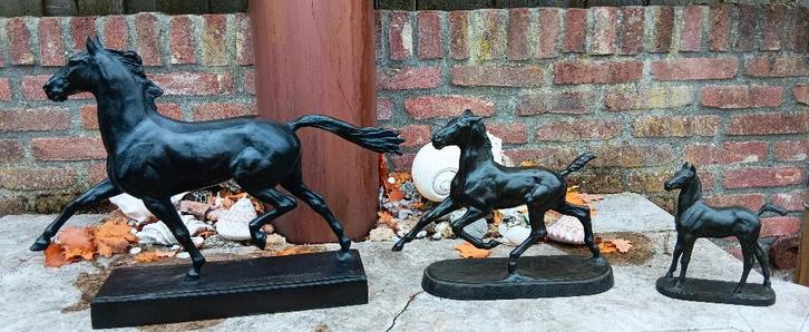 ​Antiek bronzen paarden Albert Hinrich Hussmann, Antiek en Kunst, Antiek | Koper en Brons, Brons, Ophalen of Verzenden