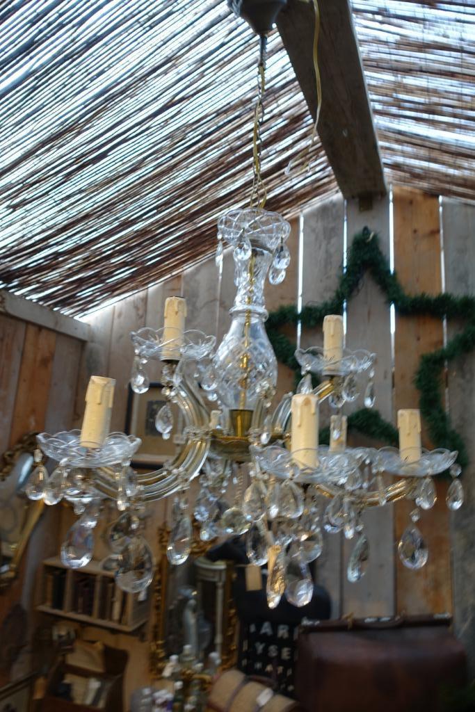 Kroonluchter van glas, Antiek en Kunst, Antiek | Lampen, Ophalen