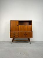 Vintage Highboard Wandmeubel Louis van Teeffelen, Ophalen, 150 tot 200 cm, Teakhout, Zo goed als nieuw
