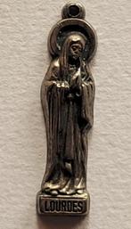 Verzilverde MARIA Hanger / Hangertje Lourdes, Ophalen of Verzenden