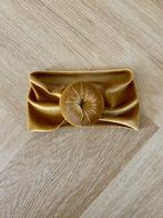 *NIEUW!* Velvet fluweel gouden haarband met knot, baby, Ophalen of Verzenden, Nieuw