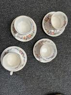 Royal Standard Bone China kop & schotel – Set van 4, Ophalen of Verzenden