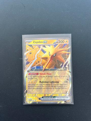 Zapdos EX Foil Pokémon Kaart beschikbaar voor biedingen