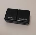 Vintage Philips Travel Radio Clock ( D1868 ), Witgoed en Apparatuur, Wekkers, Ophalen of Verzenden, Zo goed als nieuw, Digitaal