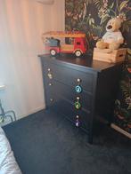 Ikea Commode Kast - Zwart met Gouden Knoppen, Huis en Inrichting, Kunststof, Gebruikt, Minder dan 100 cm, 25 tot 50 cm