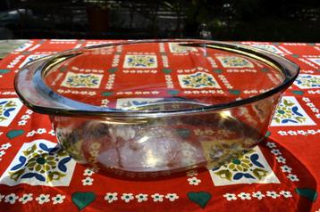 Set van 2 jaren 70 Arcoroc France rookglas ovenschalen beschikbaar voor biedingen