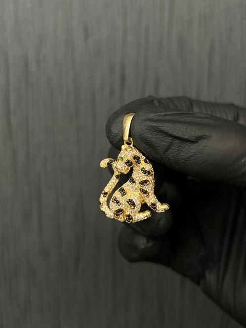 14k gouden panter hanger, Sieraden, Tassen en Uiterlijk, Kettinghangers, Nieuw, Goud, Ophalen of Verzenden