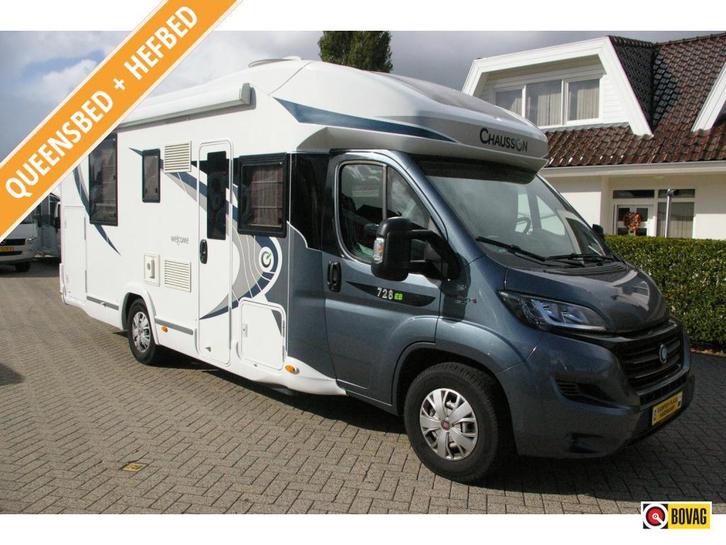Chausson Welcome 728 EB Queensbed, Hefbed, Garage, Caravans en Kamperen, Campers, tot en met 4, Half-integraal, Chausson, Diesel