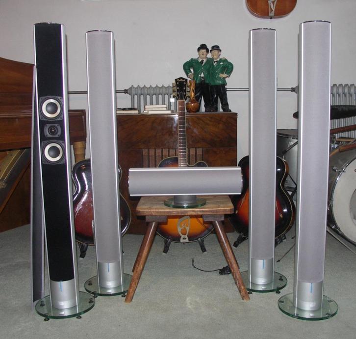 Ceratec (vgl B&O) design luidsprekerzuilen (izgst), Audio, Tv en Foto, Luidsprekers, Zo goed als nieuw, Front, Rear of Stereo speakers