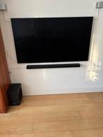 Samsung smart TV QE65Q90R 2020  met HARMAN KARDON soundbar, Ophalen, QLED, Zo goed als nieuw, 100 Hz