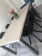 Grote eettafel 220x100 cm, Huis en Inrichting, Tafels | Eettafels, Ophalen, Gebruikt, 100 tot 150 cm, 200 cm of meer