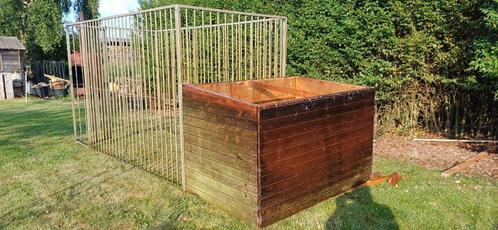 Honden nachthok en  kennel  ( wordt samen verkocht ), Dieren en Toebehoren, Hondenhokken, Gebruikt, 100 cm of meer, 110 cm of meer