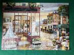 puzzel Franse dorpsstraat met trouwjurk, 1000 stukjes (-1), Ophalen of Verzenden, 500 t/m 1500 stukjes, Gebruikt, Legpuzzel
