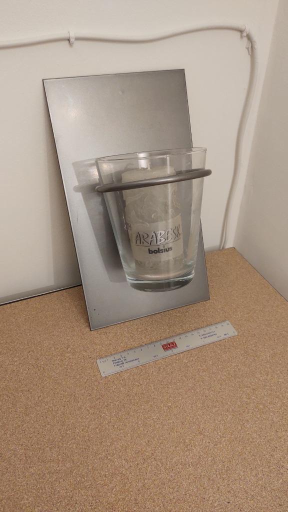 Prachtige plantenhanger van metaal en glas NIEUW, Huis en Inrichting, Woonaccessoires | Wanddecoraties, Nieuw, Ophalen of Verzenden