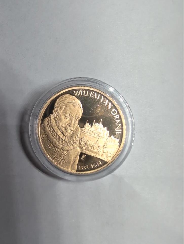 Gouden Maurits van Oranje Proof Munt, Postzegels en Munten, Munten | Europa | Euromunten, Overige landen, Goud, Ophalen of Verzenden