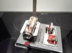 Oude stoommachine Wilesco D8  met grijze onderplaat, Ophalen of Verzenden, Zo goed als nieuw, Groter dan 1:32