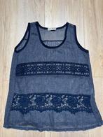 Luchtige Donkerblauwe Top met Kant van Sensi Wear, maat s/m, Blauw, Ophalen of Verzenden, Sensi Wear, Zo goed als nieuw