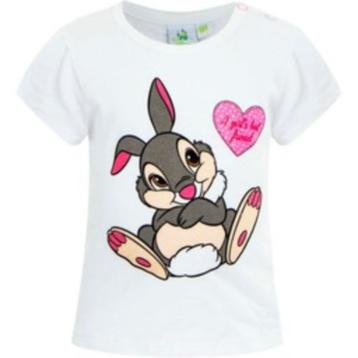 Bambi Stampertje Baby T-Shirt - Disney - Wit - Maat 86 beschikbaar voor biedingen