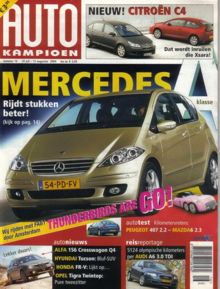 Autokampioen 16 2004: Alfa Romeo 156 Q4 - Opel Tigra TwinTop, Boeken, Auto's | Folders en Tijdschriften, Gelezen, Algemeen, Ophalen of Verzenden