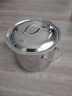 Kookpan hoog, edelstaal; merk Spring, 6,5 liter, Ophalen of Verzenden, Gebruikt, Overige materialen, Kookpan of Snelkookpan