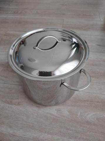 Kookpan hoog, edelstaal; merk Spring, 6,5 liter beschikbaar voor biedingen