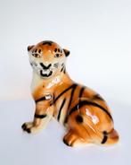 1960s Italian Crackle Glazed Ceramic Tiger cub, Ophalen of Verzenden, Gebruikt, Dier