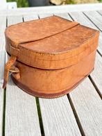 Antieke lederen doos, Antiek en Kunst, Ophalen of Verzenden
