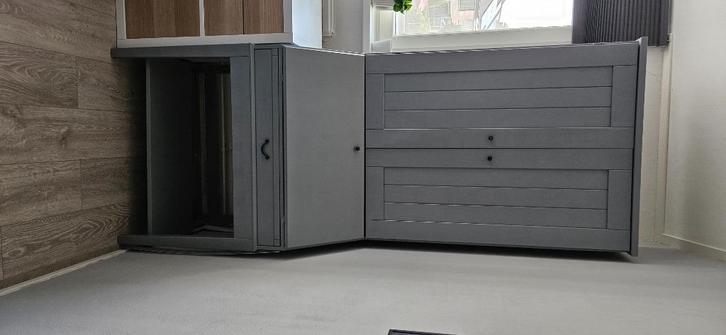 Secretaire - grijs geverfd, Huis en Inrichting, Kasten | Secretaires, Gebruikt, Ophalen