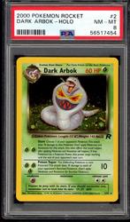 Dark Arbok Holo PSA 8 - 2/82 - Team Rocket 2000, Hobby en Vrije tijd, Verzamelkaartspellen | Pokémon, Ophalen of Verzenden, Zo goed als nieuw