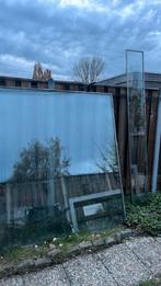 Gratis dubbelglas ramen zonder kozijnen, Ophalen, Glas, Zo goed als nieuw, Aluminium