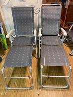 2 zeer nette Dukdalf stoelen incl 2 voetenbankjes, Ophalen, Zo goed als nieuw, Campingstoel