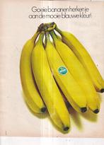 Retro reclame 1970 Chiquita banaan bananen blauwe kleur, Ophalen of Verzenden