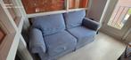 Bankstel licht blauw, Ophalen, Modern/huiselijk, Gebruikt, 150 tot 200 cm