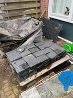 Leisteen tegels dakbedekking, Doe-het-zelf en Verbouw, Dakpannen en Dakbedekking, Ophalen, Steen of Klei, Zwart, Zo goed als nieuw
