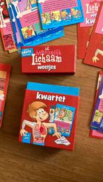 Kwartet Weetjes over het lichaam, Verzamelen, Speelkaarten, Jokers en Kwartetten, Ophalen of Verzenden, Zo goed als nieuw, Kwartet(ten)
