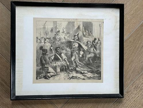 T.E.A.B. Archeveche 29 juillet / Frankrijk / Raffet / 1830, Antiek en Kunst, Kunst | Etsen en Gravures, Ophalen of Verzenden