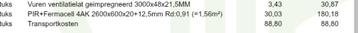 6x PIR+Fermacell 4AK 2600x600x20+12,5mm Rd:0,91 beschikbaar voor biedingen