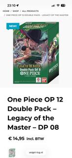 One Piece OP12 Double Pack – Legacy of the Master – DP 08, Ophalen of Verzenden, Nieuw