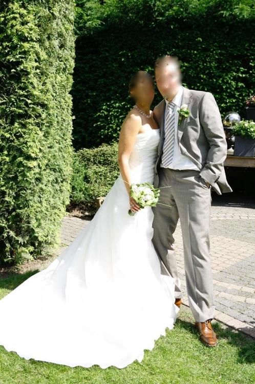 Prachtige San Patrick bruidsjurk/trouwjurk mt 38 ivoor ZGAN, Kleding | Dames, Trouwkleding en Trouwaccessoires, Zo goed als nieuw