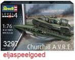 Revell 1:76 Tank Churchill A V R E  3297  modelbouw  Tank, Hobby en Vrije tijd, Modelbouw | Auto's en Voertuigen, Nieuw, Revell