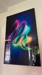 Neon penseelstreken | Glazen wandkunst, Antiek en Kunst, Ophalen of Verzenden