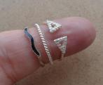zilveren ringen set drie stuks STE BEE [1023], Verzenden, Nieuw, 17 tot 18, Dame