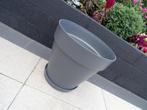 ELHO BLOEMPOT met ronde wielen Ø40cm + schotel -HERFST TIP, Tuin en Terras, Bloempotten, Kunststof, Gebruikt, Tuin, Rond
