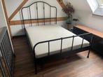 Klassiek bedframe IKEA Sagstua, Ophalen, Tweepersoons, 140 cm, Zo goed als nieuw