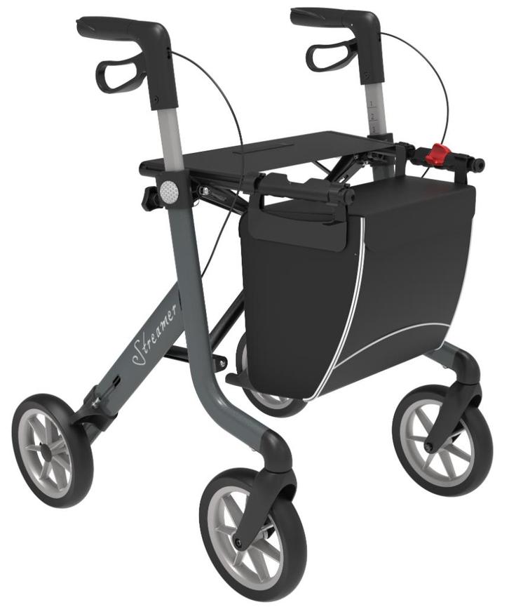 Rollator STREAMER Lichtgewicht mét gratis servicebeurt, Diversen, Rollators, Nieuw, Lichtgewicht, Opvouwbaar, Ophalen