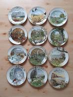 Porseleine borden natuur per maand Franklin Mint, Ophalen
