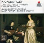 CD Kapsberger: Arie, Villanelle, Mottetti / Laurens, Pianca,, Met libretto, Ophalen of Verzenden, Zo goed als nieuw, Barok