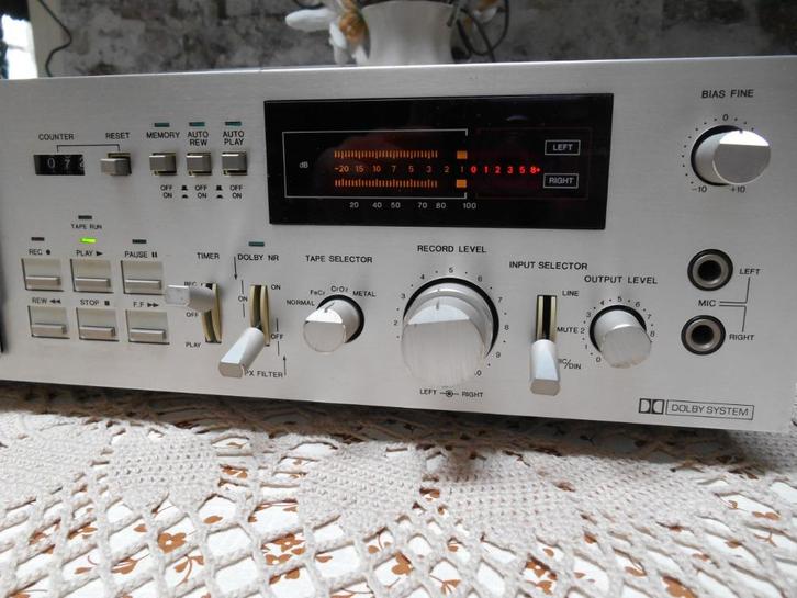 Vintage NEC AUK-9000E cassettedeck year 1987, Audio, Tv en Foto, Cassettedecks, Enkel, Overige merken, Tiptoetsen, Tape counter