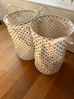 Canvas opbergmanden, Huis en Inrichting, Woonaccessoires | Schalen en Manden, Ophalen, Overige materialen, Mand, Rond