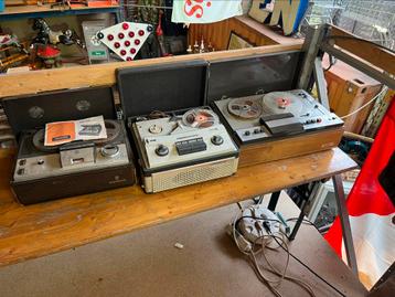 3 pude bandrecorders, opruiming! beschikbaar voor biedingen